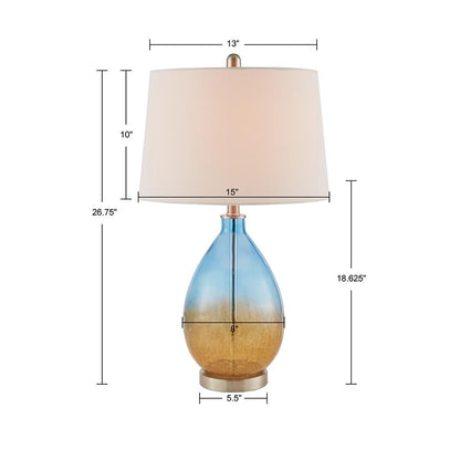 Ombre Glass Table Lamp, Set of 2