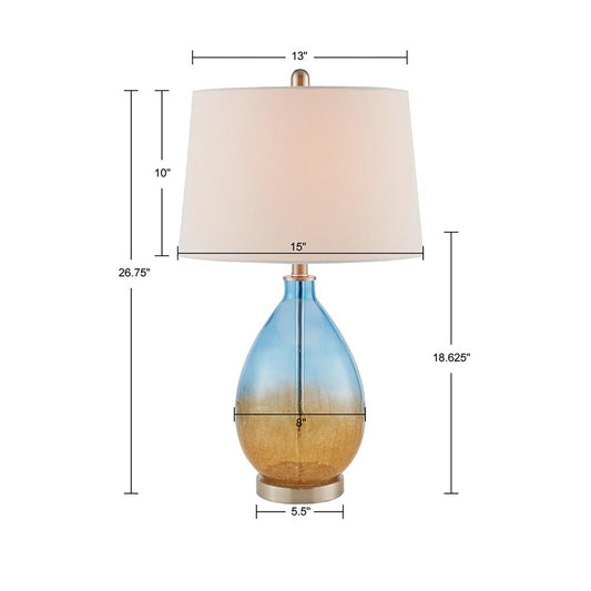 Ombre Glass Table Lamp, Set of 2
