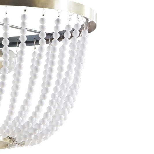 2-Light Beaded Chandelier