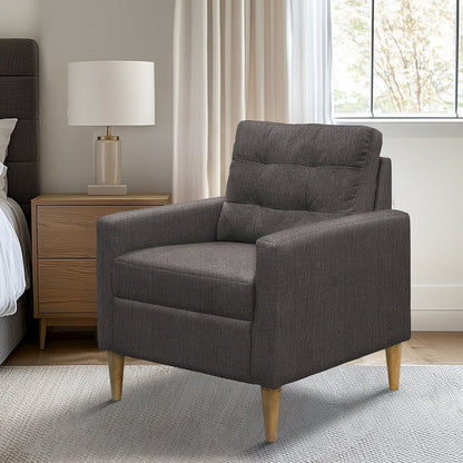 Dani Tufted back Accent Chair, Grey 2 color