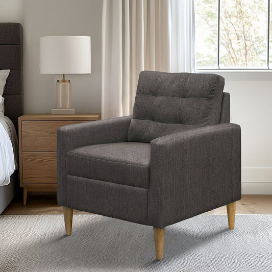 Dani Tufted back Accent Chair, Grey 2 color