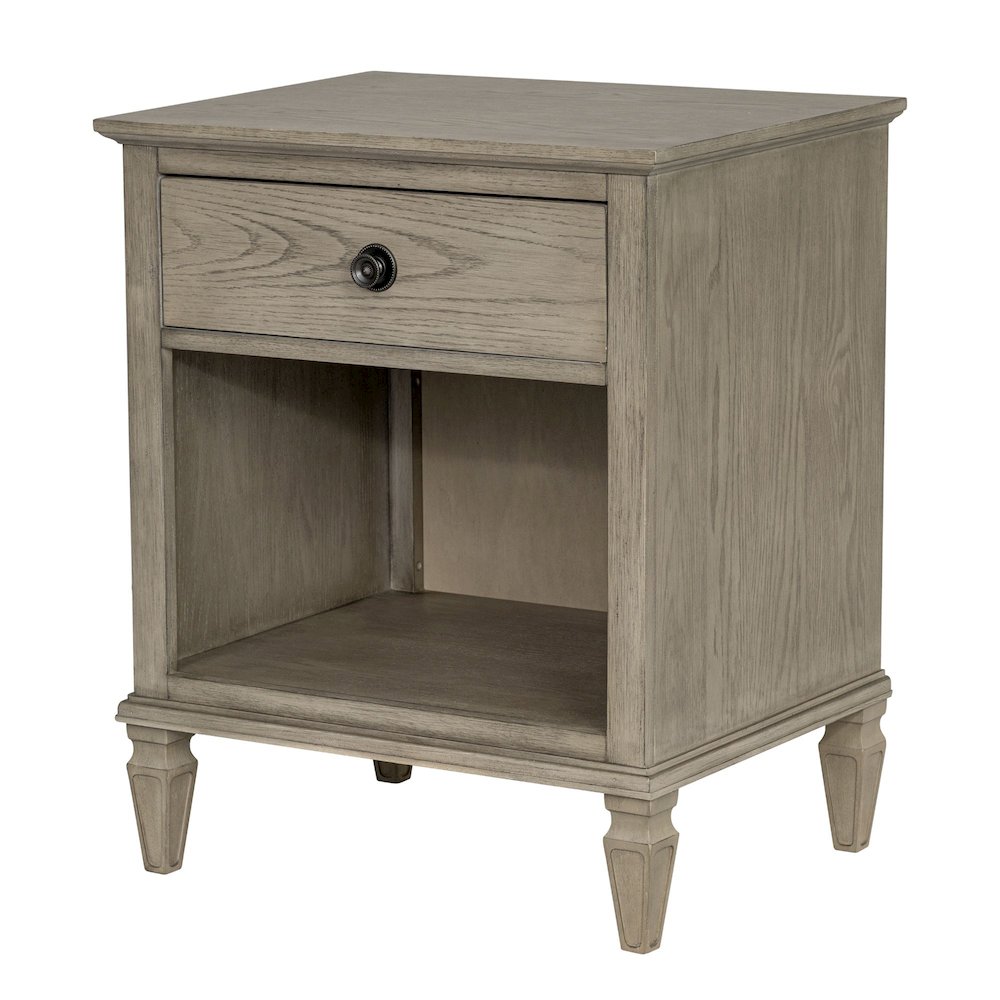 Victoria Nightstand, Reclaimed Grey color