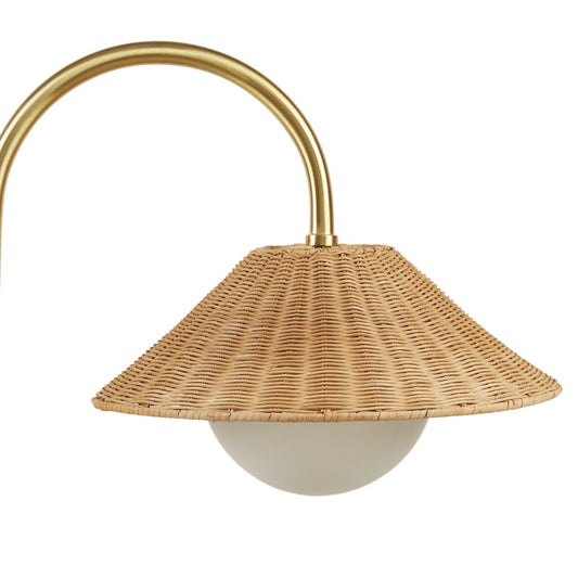 Rattan Weave Shade Floor Lamp