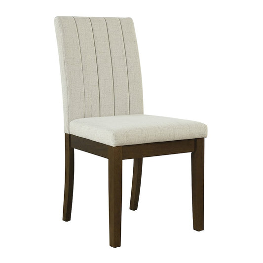 Upholstered Channel-back Dining Chair Set of 2