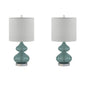 Curved Glass Table Lamp, Set of 2