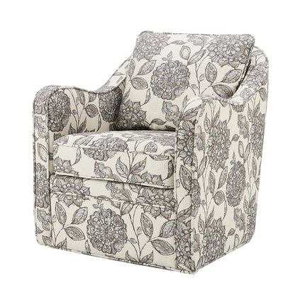 Wide Seat Swivel Arm Chair