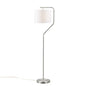Aster Angular Arched Metal Floor Lamp, Silver color