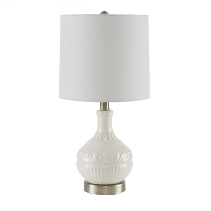 Embossed Boho Table Lamp