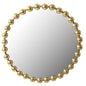 27" Medium Decorative Round Wall Mirror with Beaded Metal Frame