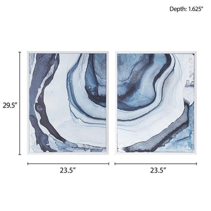 Diptych 2-piece Framed Canvas Wall Art Set