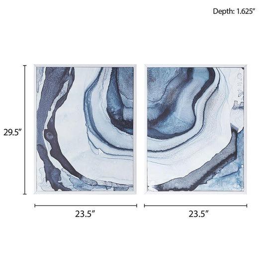Diptych 2-piece Framed Canvas Wall Art Set
