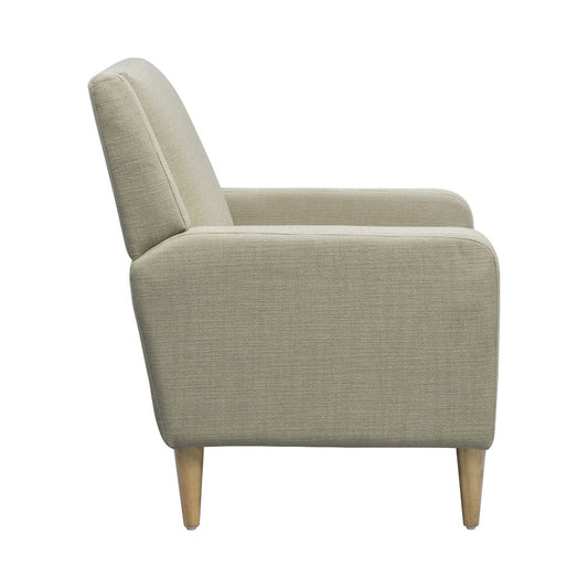 Juno Upholstered Accent Armchair, Taupe color