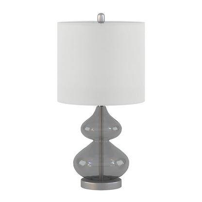 Ellipse Curved Glass Table Lamp, Set of 2, Gray color