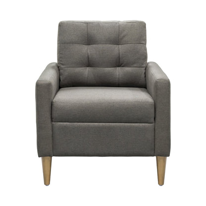 Dani Tufted back Accent Chair, Grey color