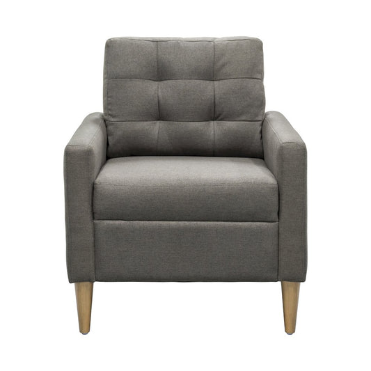 Dani Tufted back Accent Chair, Grey color