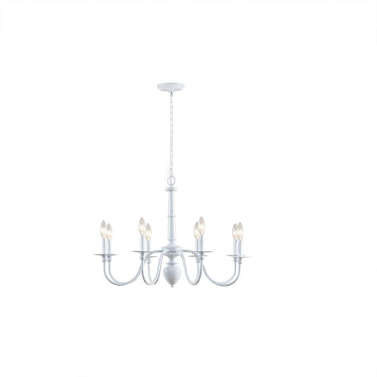 8-Light Traditional Metal Chandelier