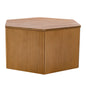 Honey Fluted Hexagon Coffee Table, Natural color