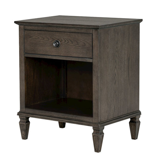 Victoria Nightstand, Antique Brown color
