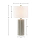 Ribbed Ceramic Table Lamp