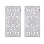 Distressed Carved Wood 2-piece Wall Decor Set