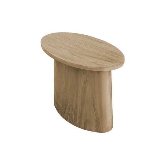 Oval Accent Table in Wheat Color