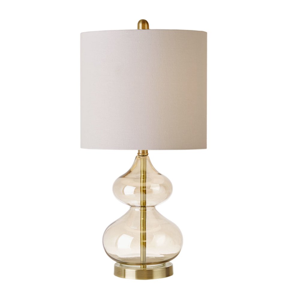 Ellipse Curved Gourd Glass Table Lamp, Set of 2