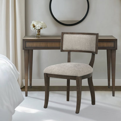 Marie Dining Chair (Set of 2), Beige/Brown color