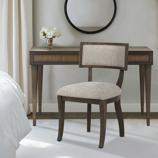 Marie Dining Chair (Set of 2), Beige/Brown color