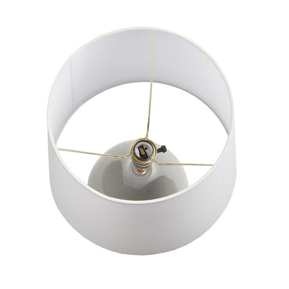 Liora 2-Tone Ceramic Table Lamp Set of 2, Sage Green/Gold color