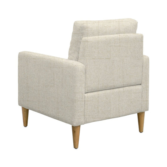 Dani Tufted back Accent Chair, Cream color
