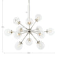12-Light Chandelier with Oversized Globe Bulbs