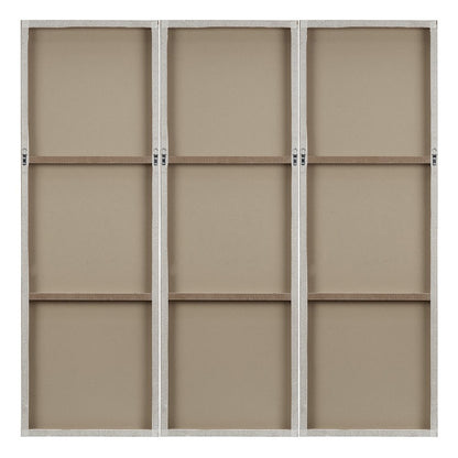 Hand Painted Triptych 3-piece Dimensional Resin Wall Art Set