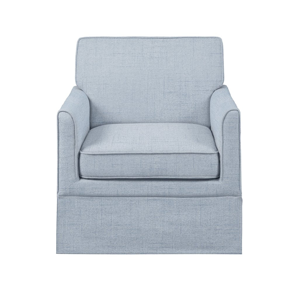 Paula Slipcover Accent Armchair, Light Blue color