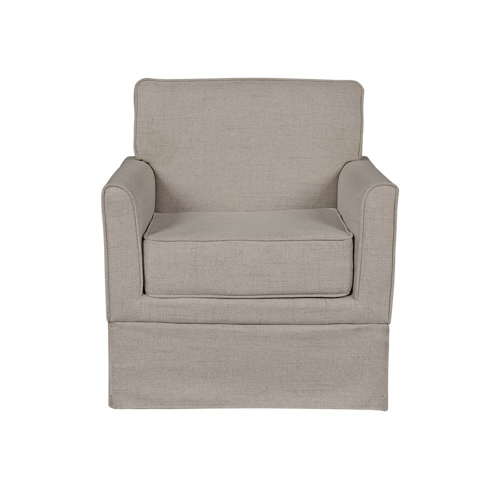 Paula Slipcover Accent Armchair, Light Taupe color