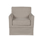 Paula Slipcover Accent Armchair, Light Taupe color