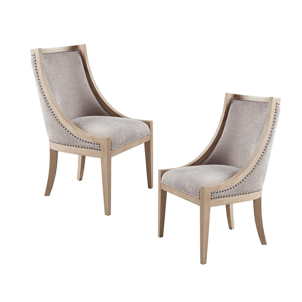 Upholstered Dining Chair with Nailhead Trim
