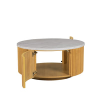 Round Coffee Table with Storage
