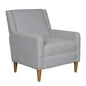 Juno Upholstered Accent Armchair, Light Grey color