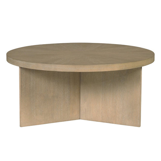 Sadie Round Coffee table, Reclaimed Greige color