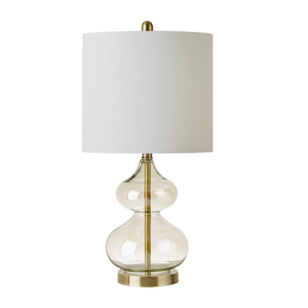 Curved Glass Table Lamp, Set of 2