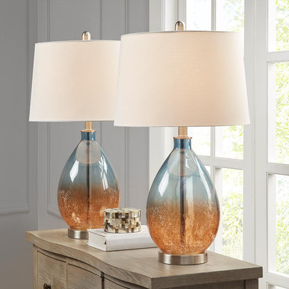 Ombre Glass Table Lamp, Set of 2