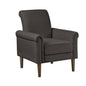 Jeanie Rolled Arm Accent Chair, Grey color