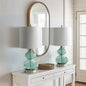 Ellipse Curved Gourd Glass Table Lamp, Set of 2