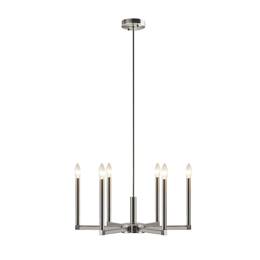 6-Light Contemporary Candelabra Styled Chandelier