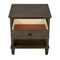 Victoria Bedside Table, Antique Brown color