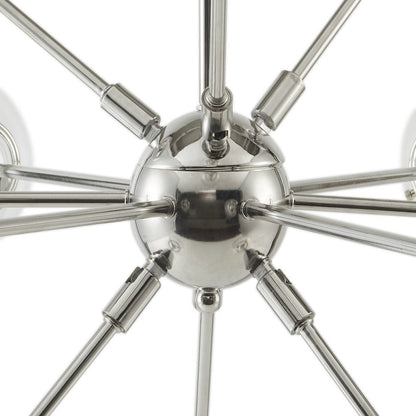 12-Light Chandelier with Oversized Globe Bulbs