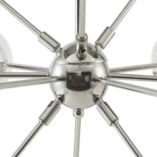 12-Light Chandelier with Oversized Globe Bulbs
