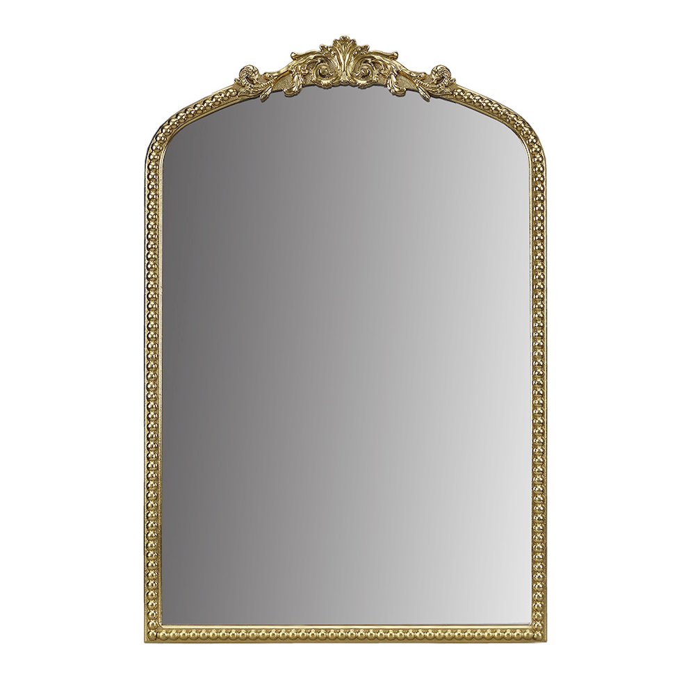 Lilbeth Beaded Arch Wall Decor Mirror, Gold color