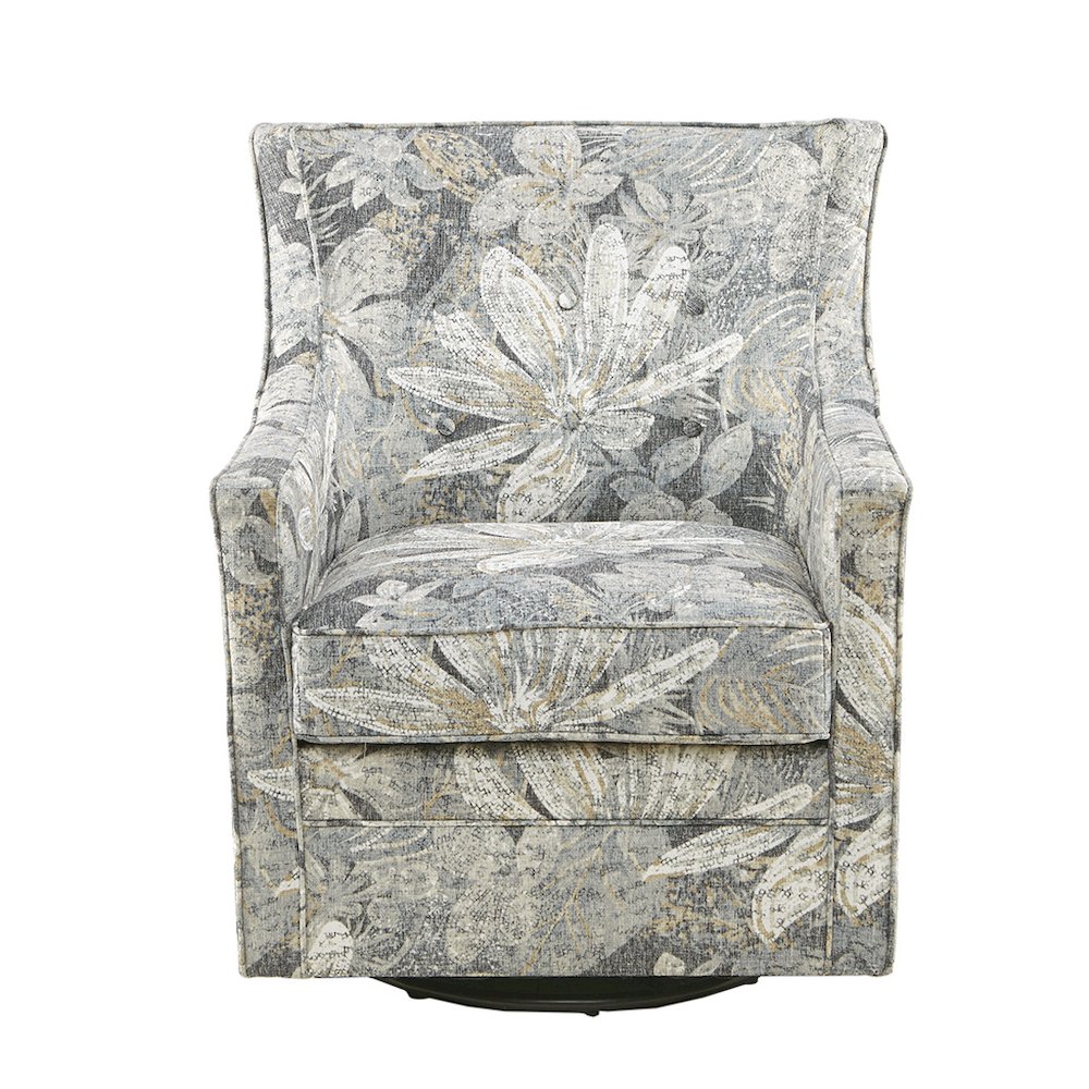 Curve Back Swivel Glider Chair