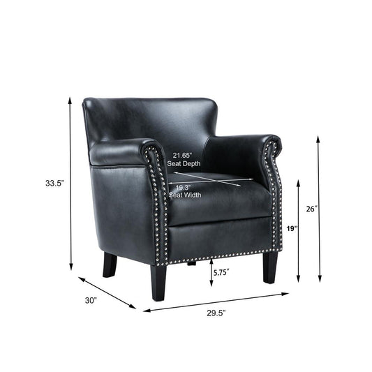 Holly Charcoal Club Chair